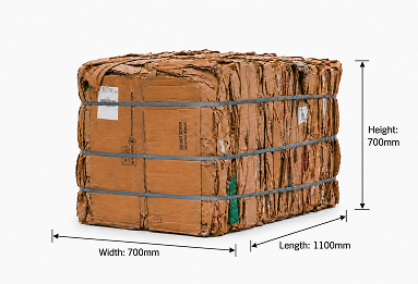 Reduction in volume by a ratio of 10:1