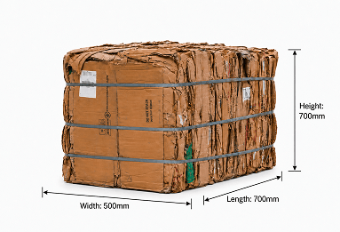 Reduction in volume by a ratio of 10:1