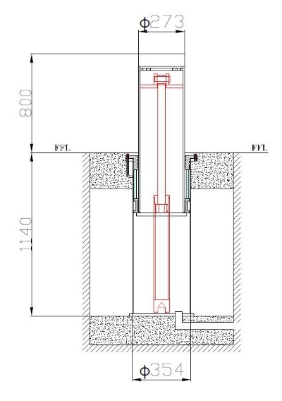 نموذج <span>مصدة عمودية</span>