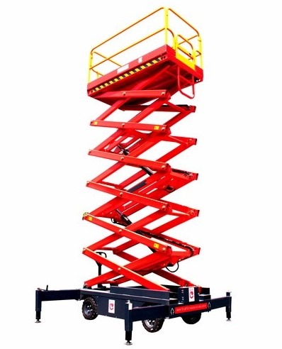 Movable Scissor Lift in expanded position